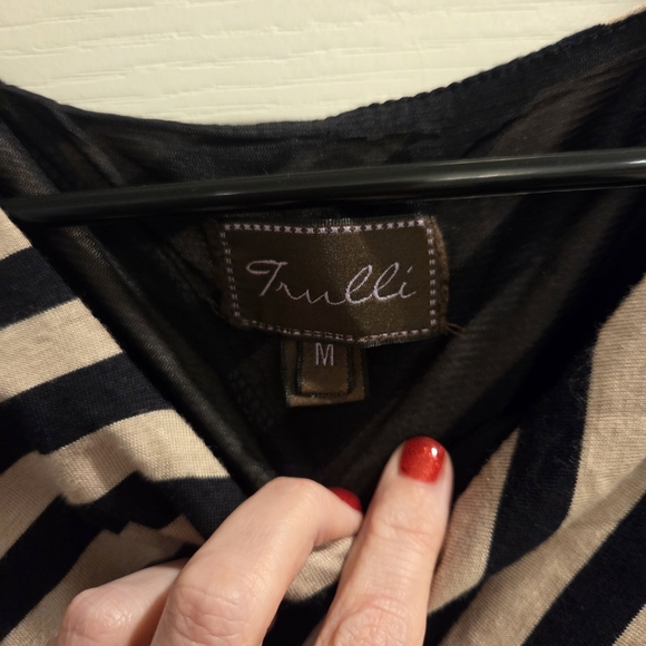 NWT Elegant One Shoulder Striped Dress - Picture 4 of 4